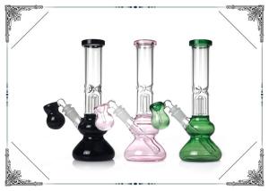 Wholesale Colorful Gourd Style Glass Water Pipe 10'' Height With A Splash Guard from china suppliers