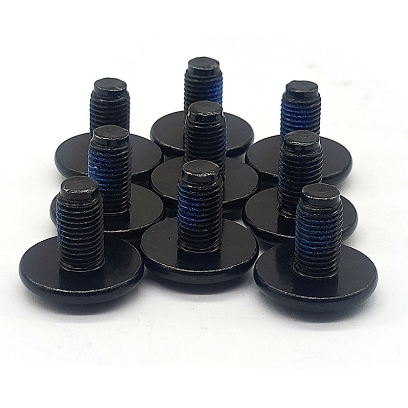 Pre Applied Adhesive Bolt Black Nylon Patch Screw Micro Machining