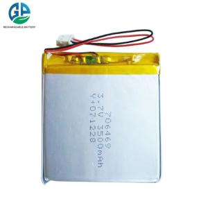 Wholesale High Discharge Rate Battery 30CMax60C Rechargeable High Capacity 706469 3.7V 3500mAh Lithium Polymer Lipo Battery For Smart Phone from china suppliers