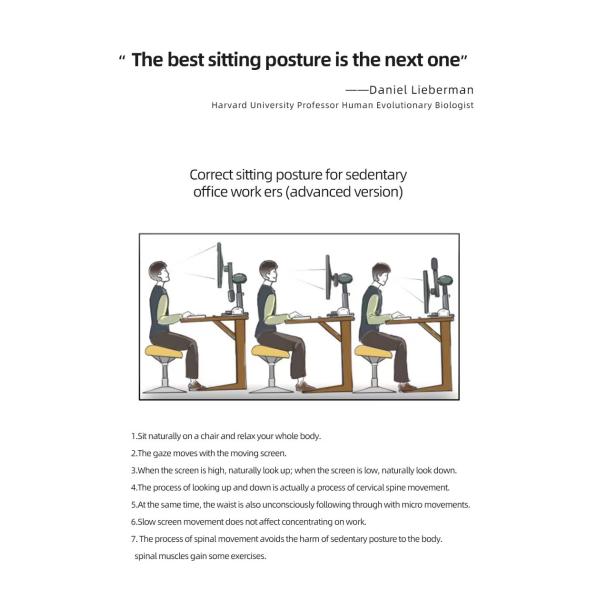 Automatic Lifting Rotating Dual Screen Bracket For Relieve Neck Stiffness