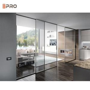 Wholesale SUS304 rail glass large aluminium sliding doors Philippines Style from china suppliers