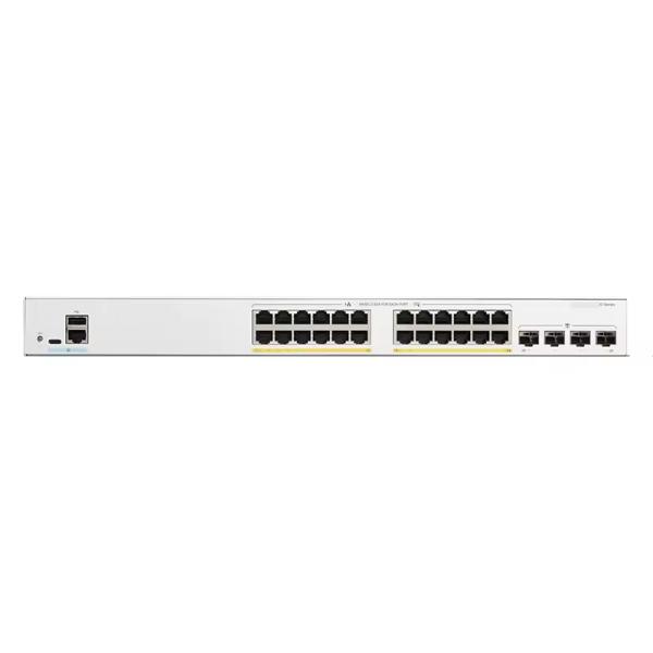 POE Function 1300 Series 24-Port GE Network Switch C1300-24P-4G 4x1G with 4x1G Speed