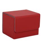 100+ PU Leather Side Loading deck card box Embossment For Trading Cards Storage