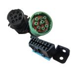 Black OBD J1939 Extension Cable Compatible For Car Diagnostic