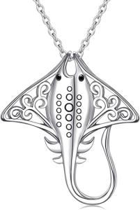 Wholesale Lady tree 925 Sterling Silver Stingray Necklace Manta Ray Turtle Dolphin Charm from china suppliers