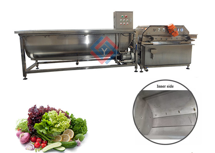 Commercial 304SUS Vortex Vegetable Fruit Washing Machine 1.5T/H