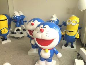 Wholesale Blue Color Cartoon Character Statues Fiberglass Cute Doraemon Sculpture from china suppliers