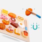 Education 9.25in Wooden Fruit And Veg Toys Magnetic Fruit Cutting
