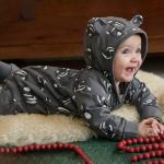 Spring Autumn Cotton bamboo Long Sleeve Printed Custom Baby Girl Boy Rompers