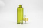 130ml Frost Transparent Green Cylinder Makeup Spray Bottle