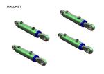 Industrial Piston Type Hydraulic Cylinder Stainless Steel Excavator Boom Arm