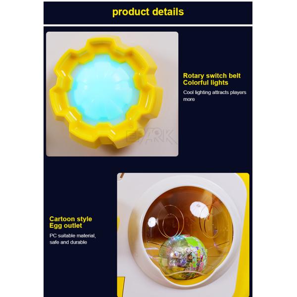 Coin Operated 60-100mm Capsule Toy Machine Twisting Card Machine