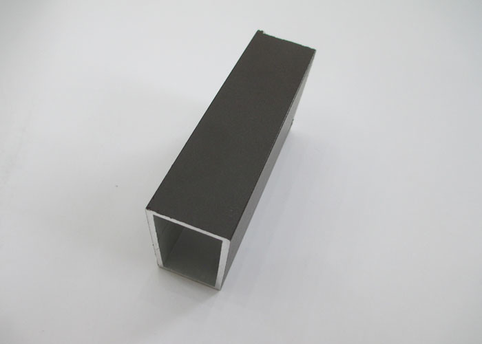 Black Painted 80 * 40 Aluminum Extrusion Profiles , Square Structural Aluminum Profiles