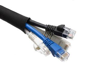 Wholesale Black PET Expandable Braided Sleeving Wear Resistant For Data / Signal Line from china suppliers