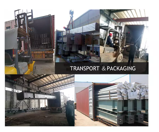 Light Structural Steel Frame Construction , Self Build Steel Garages With Sliding / Rolling Door