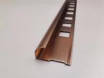 C Channel Polishing Aluminium Edge Trim Profiles Curved Round Extrusion