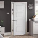 Interior Custom Design House Wood Doors with MDF Board Solid Wood Veneer Modern