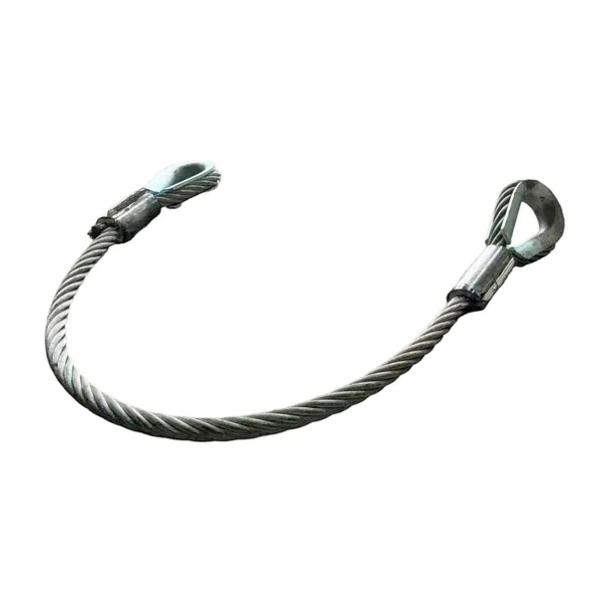 Galvanized Steel Wire Rope Sling with Thimble for Lifting and Hoisting