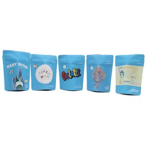Wholesale LDPE Mylar ziplockk Stand Up Bags Blue Resealable Zipper Bags 5 Inch Height from china suppliers
