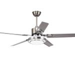Wooden Ceiling Fan Light Fixtures Remote LED 52 Brushed Nickel Bedroom Living