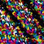 Eco Friendly Metal Sequin Fabric 2mm-7mm Wire Diameter Round Shape