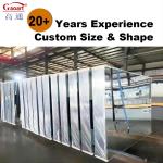Glass Mirror Infinity Frameless Modern Wall Vanity for Bedroom Decor Adhesive