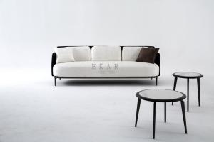 Wholesale Living Room Metal Legs Contemporary Design Fabric Modern Sofa Set from china suppliers