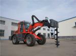 2.5ton farmland machinery 4WD telescopic loader with earth auger