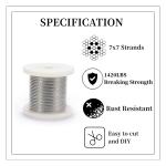 BS Standard 1/8" 3.2mm T316 Stainless Steel Cable with 7x7 Strand Core Cutter