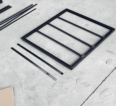 Custom W Cell Plastic Air Filter Frames Glass Fiber for H14 V Bank HEPA Filter