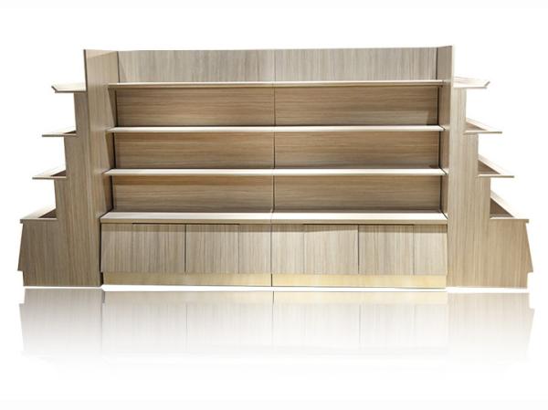 Single / Double Side Food Store Shelving With 20 Pcs Acrylic Boxes 900*450