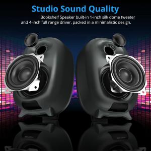 Wholesale Three Equalizer Mode Powered Wireless Bookshelf Speakers Metal Grey Color For TV from china suppliers
