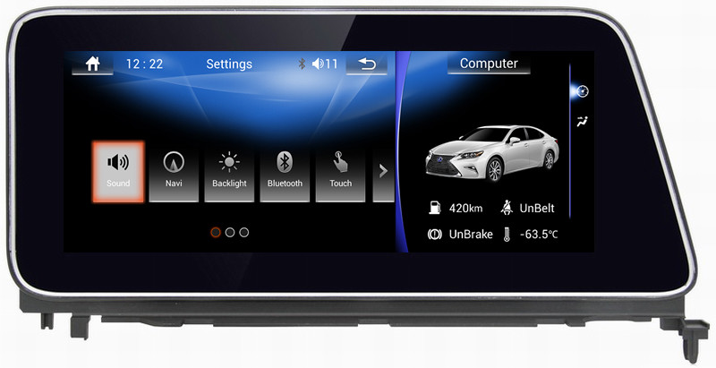 Ouchuangbo car radio gps 4 Core CPU android 6.0 for Lexus RX270 350 450 with gps USB WIFI wifi Bluetooth SWC