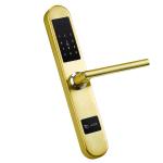 Silver Color Aluminum Sliding Door Lock Unlock By Card And Password