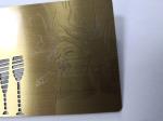 Ancient Brass Material Metal Business Cards With Engraved Picture / Ccustom