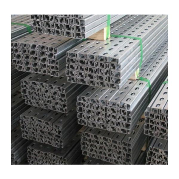 3 Inch Mild Carbon Steel C Channel Slotted Hot Dip Galvanized Strut Perforated