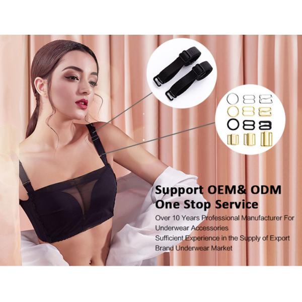 New arrival Gold adjustable and detachable bra ring and slider and g hook for underwear buckle