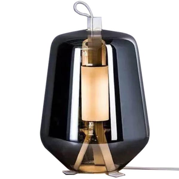 Nordic Creative LED Table Light Smoky Gray Glass Reading Luisa LED Table Lamp(WH-MTB-218)