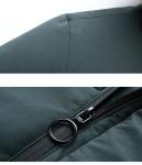 High Quality Waterproof Men′s Duck Down Coats Thick Warm Hooded Black Winter