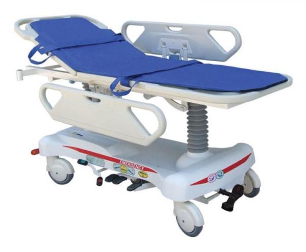 Hospital ABS Emergency Stretcher Trolley Hydraulic Adjustable For Patient