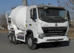 336HP 6X4 LHD A7 Concrete Mixer Truck 9CBM , Wear Resistant Tank Cement Truck