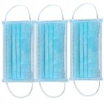 white list factory blue OEM Earloop Non Woven 3 Ply Disposable Face Mask