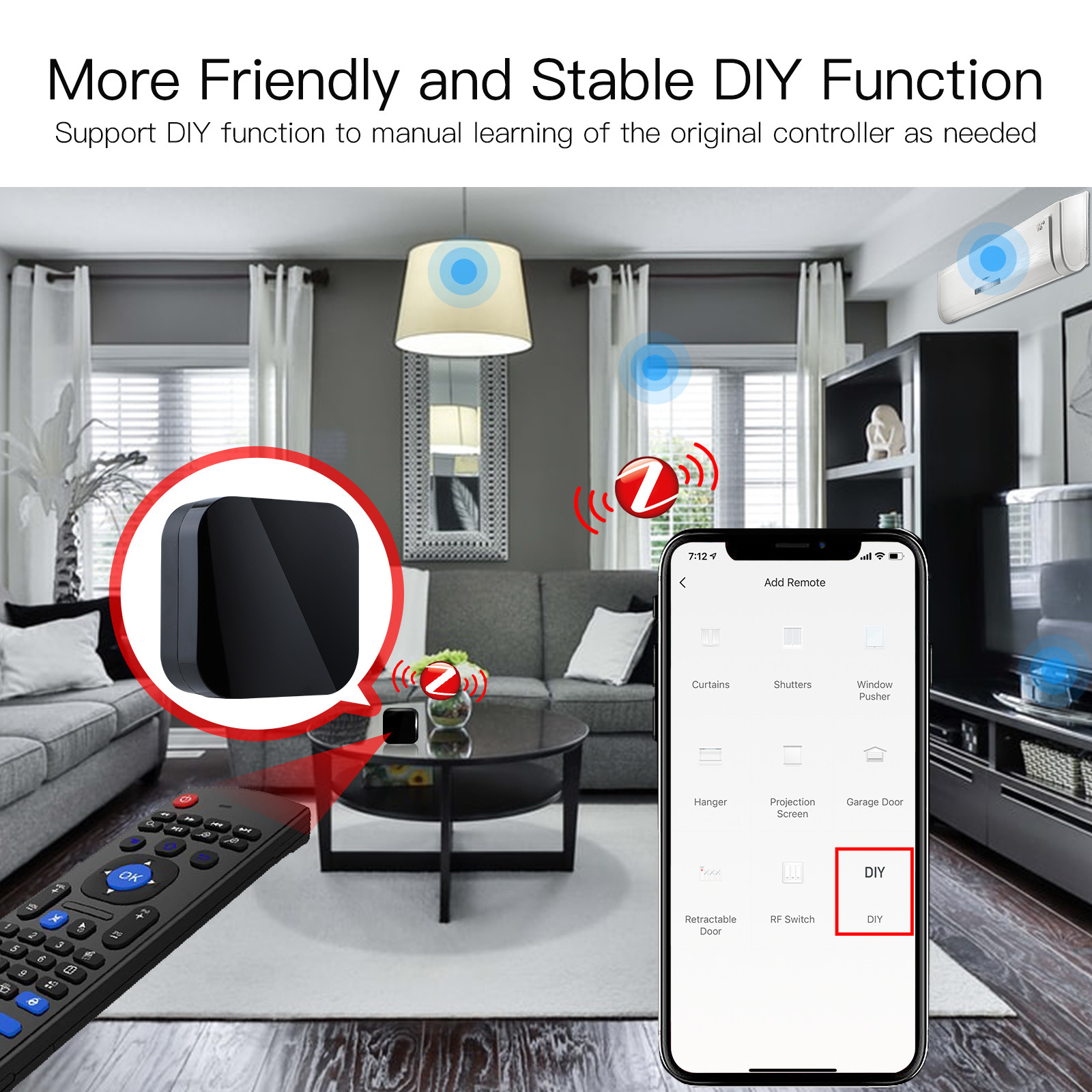 Universal Home 8m Smart Ir Remote Control For Ac Tv Dvd Works With Alexa