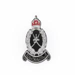 Gold Bar Embroidery Police Metal Badge Silk Blazer thickness 1.2-5mm