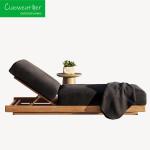 Wood Modern Villa Balcony Pool Chaise Patio Outdoor Furniture Garden Teak Sun