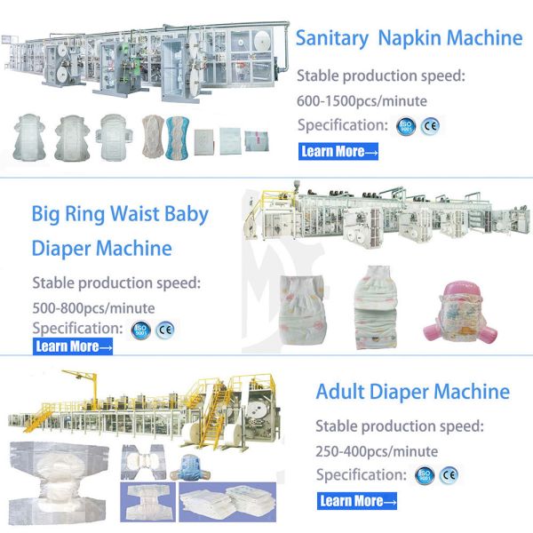 98% Yield Rate Full Servo Baby Diaper Making Machine 800pcs/min CE ISO Certificate