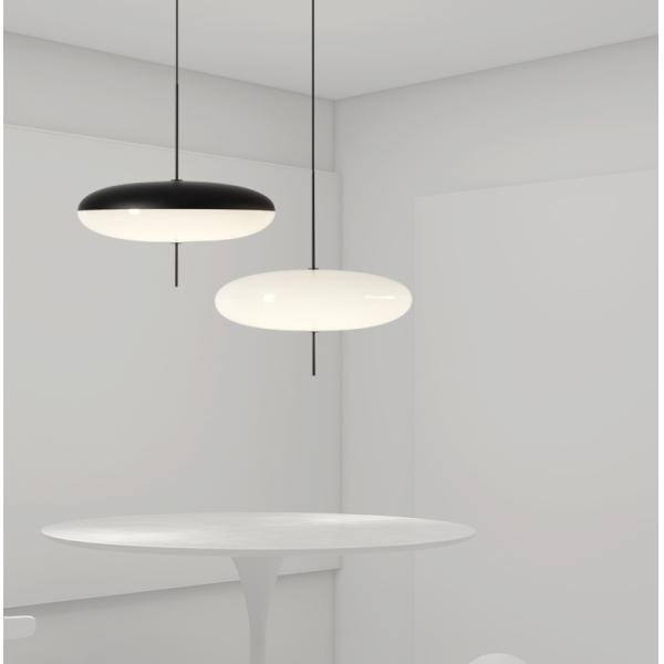 Black And White Flying Saucer Pendant Light Modern Art Bedroom Pendant Lamp(WH-GP-116)
