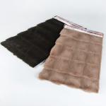 Customized Designs Faux Fur Fabric Polyester Stripe Embossing for Women's Winter