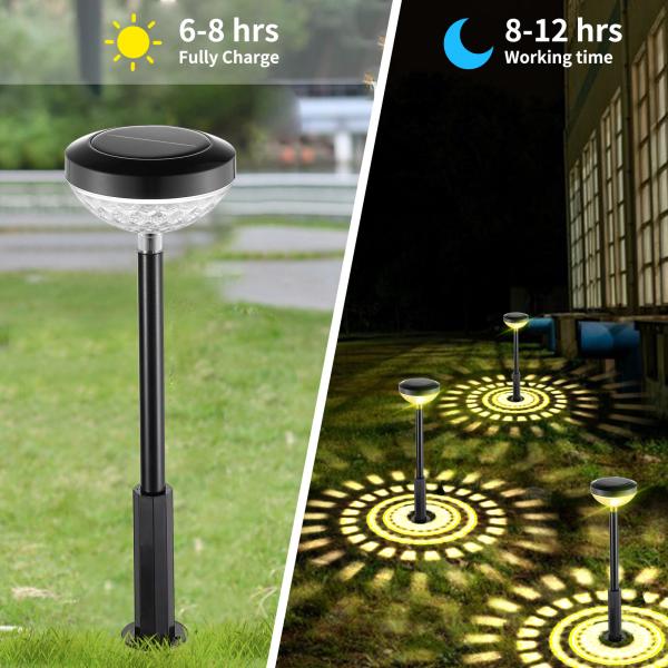 ABS PC Lamp Body Material Solar Pathway Lights Whole Decorative Solar Garden Lights