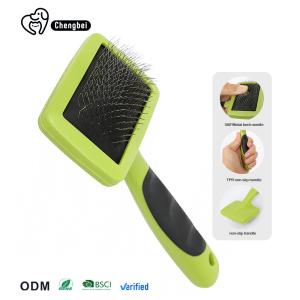 Wholesale Pet Pin Brush Cat Dog Hair Grooming Slicker Custom Logo Three Sizes Sustainable from china suppliers